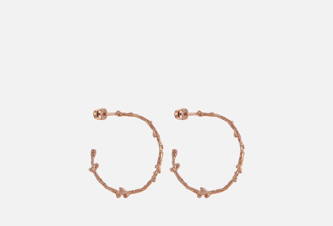 Изображение товара Серьги-конго серебряные SHU SHA Лиственница