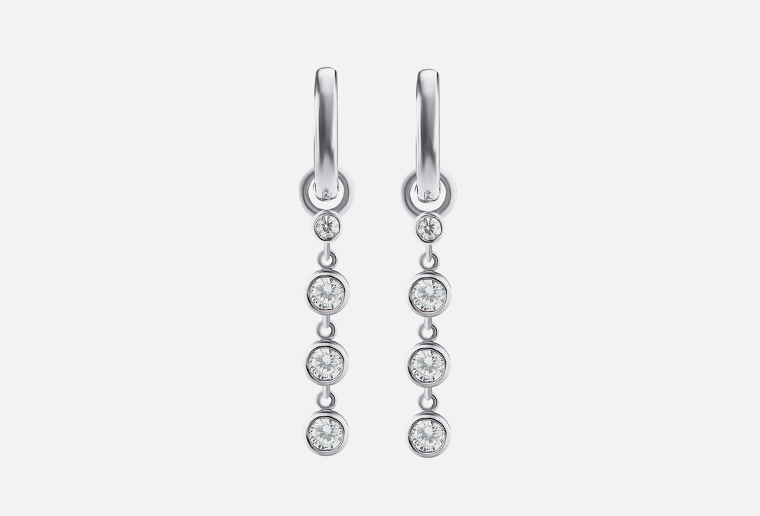 Серьги с подвесами серебряные Dita One Earrings 