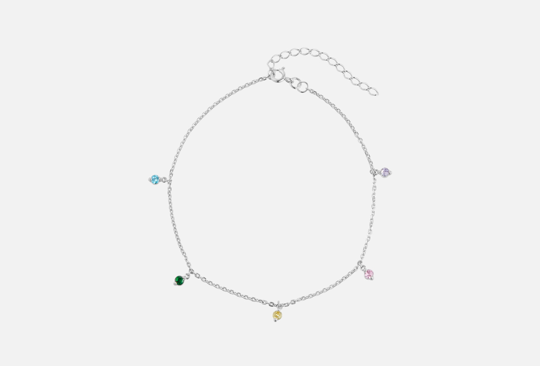 Изображение товара Анклет серебряный Dita One Bracelet on the leg - украшение для женщин из серебра с фианитами