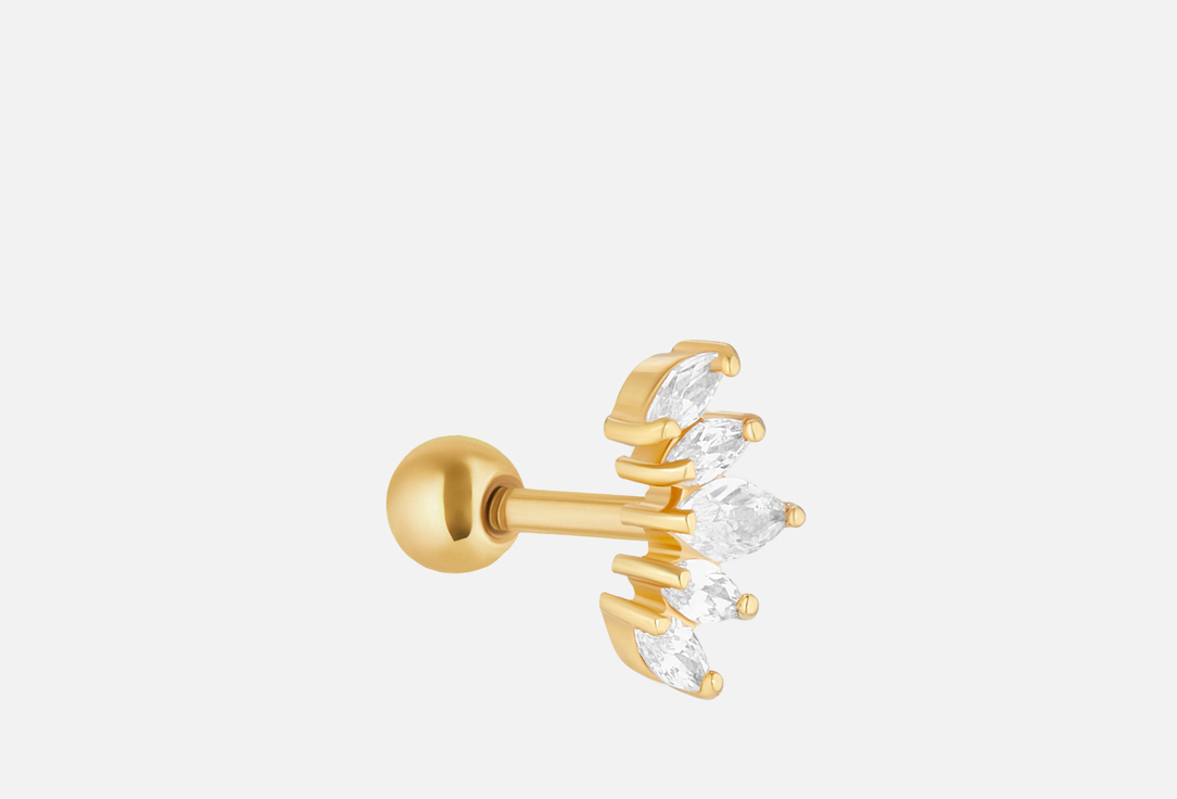 Изображение товара Серьга для пирсинга уха Dita One из серебра с фианитами 925 пробы