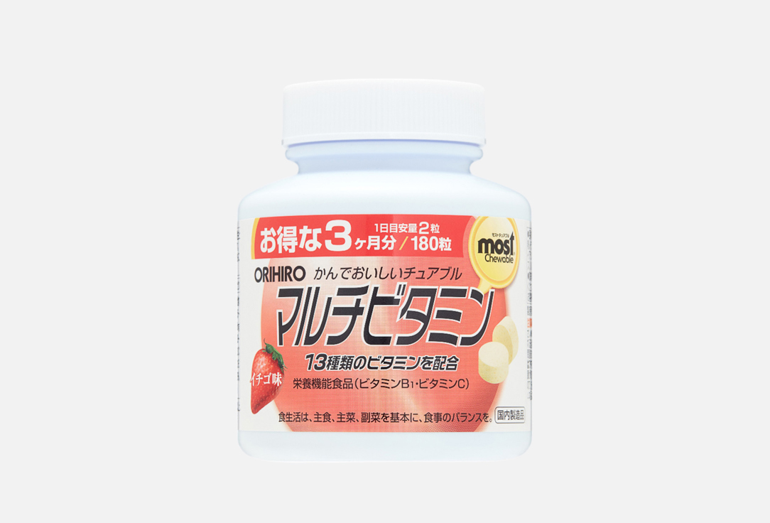 Изображение товара БАД для укрепления иммунитета Orihiro фолиевая кислота 150 мг, Витамин С 50 мг в таблетках