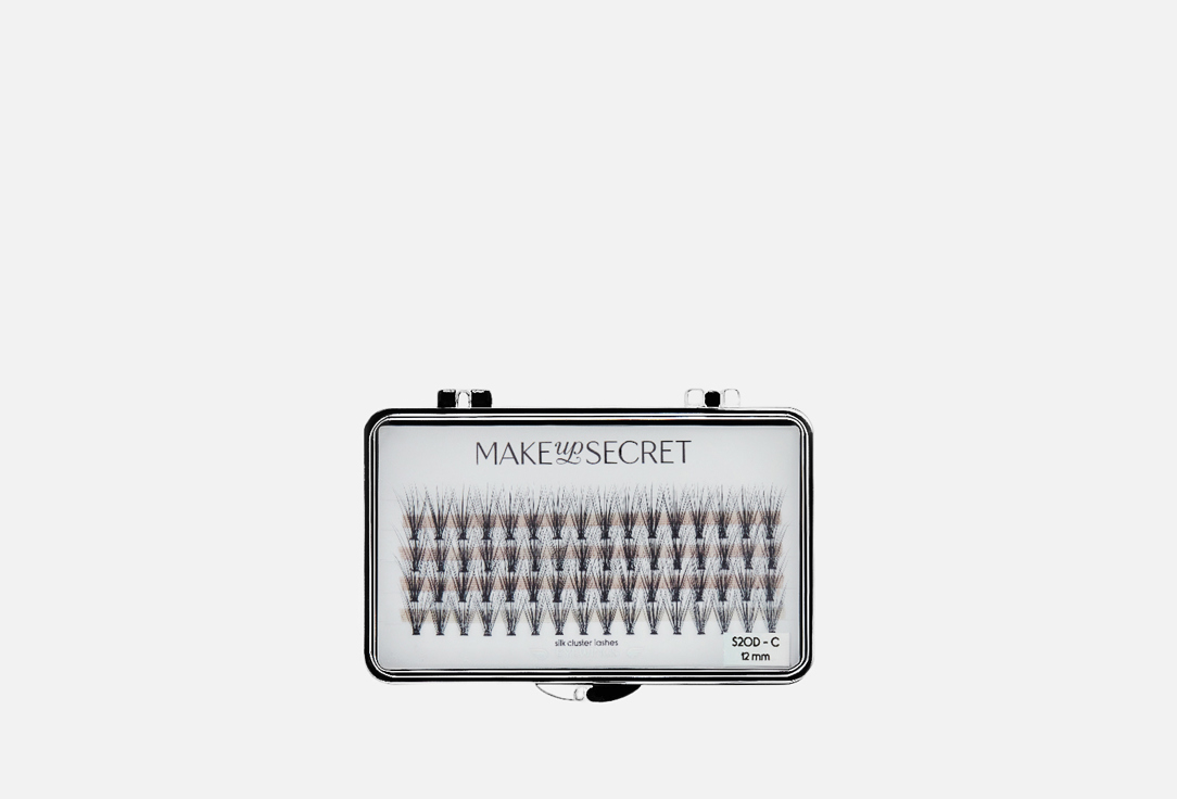 Изображение товара Пучки для ресниц 12 мм MAKE UP SECRET Silk cluster lashes S20D-C