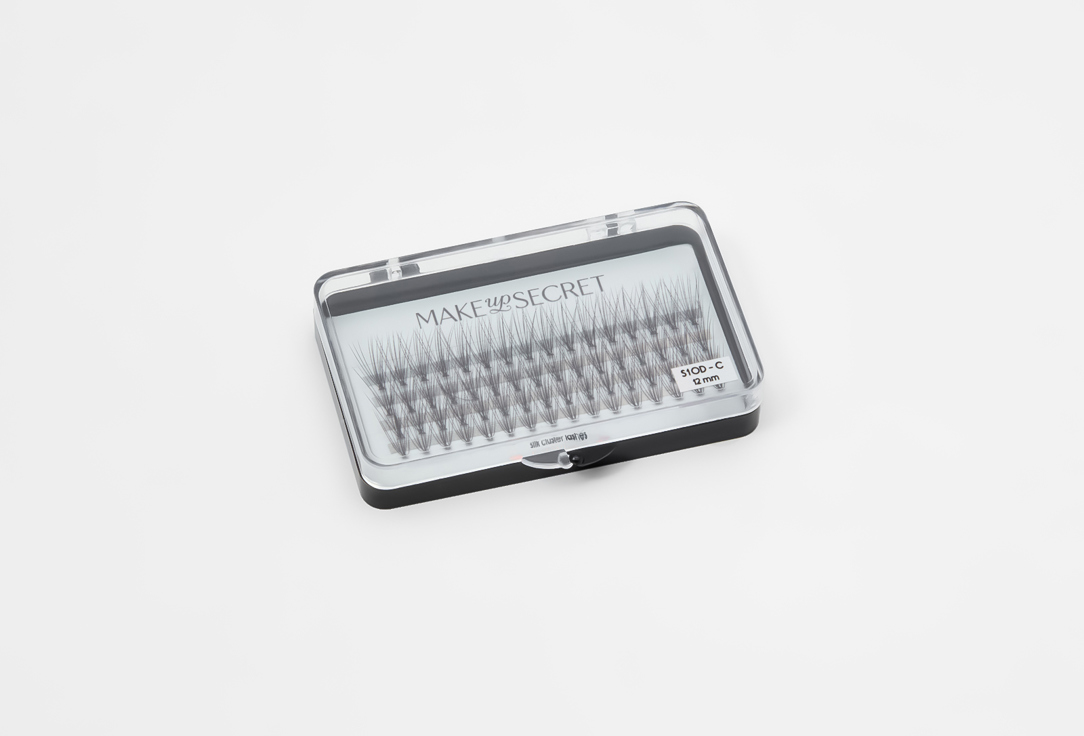 Изображение товара Пучки для ресниц 12 мм MAKE UP SECRET Silk cluster lashes S10D-C