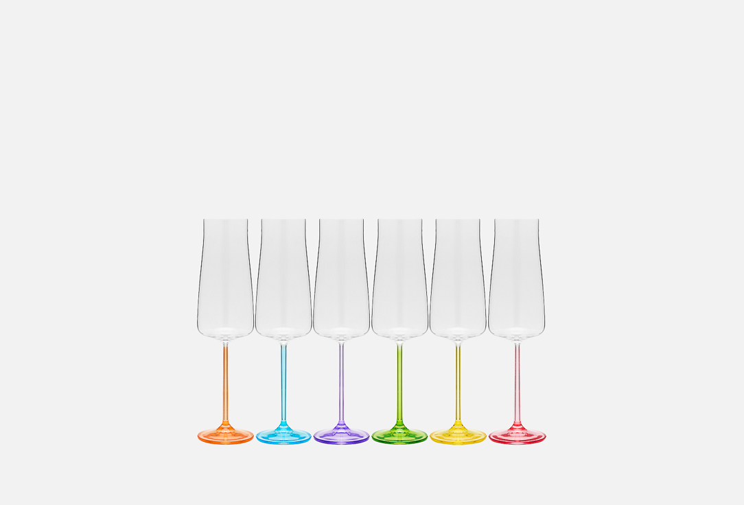 Изображение товара Набор бокалов для шампанского Crystalex Alex AINBOW FRESH 210 мл стекло
