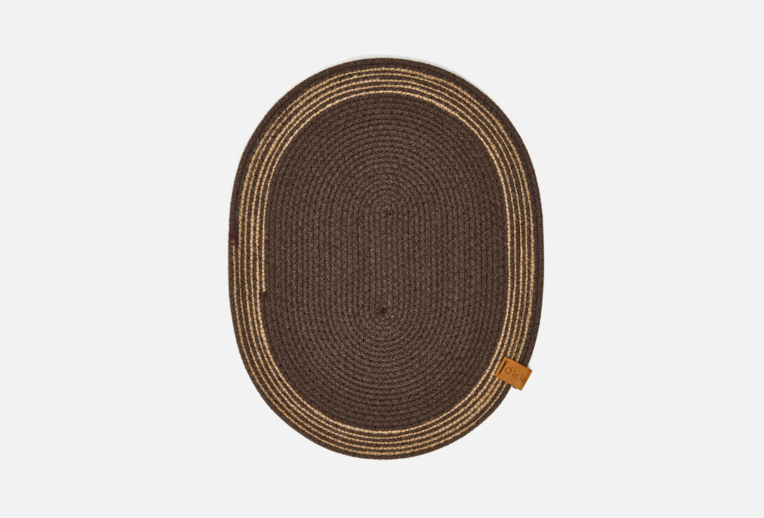 

Плейсматы OLALA HOME, Коричневый, Овальные, Шоколад-джут 2 шт