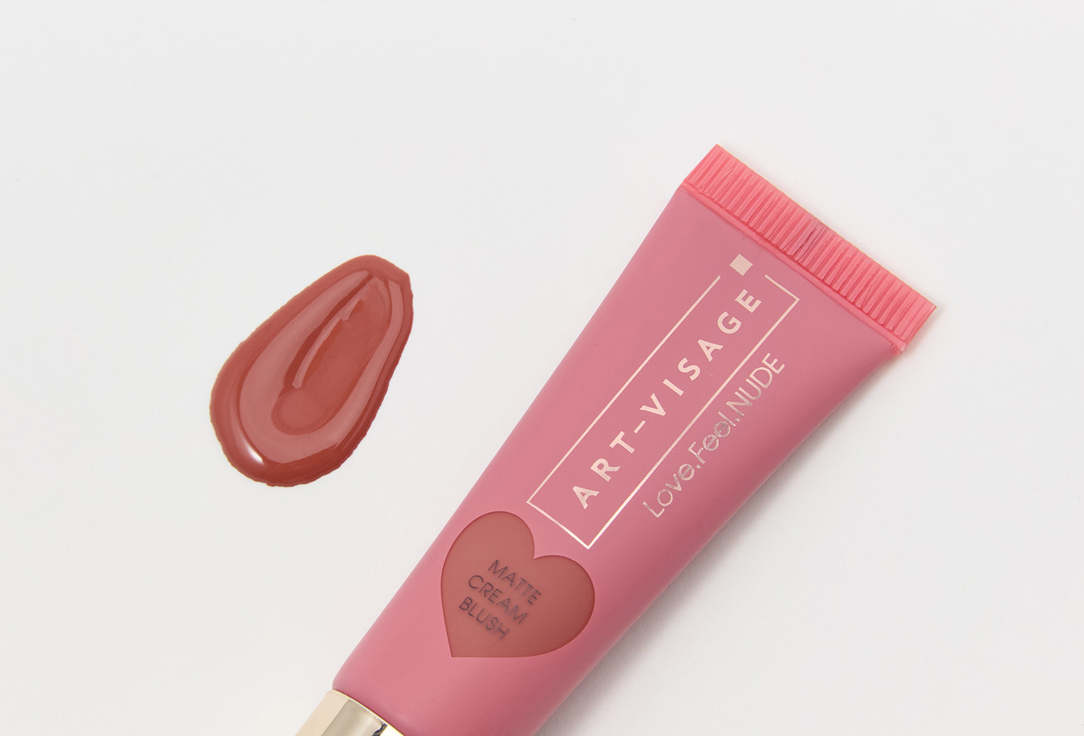 ART-VISAGE Жидкие румяна для лица Love.Feel.NUDE matte cream blush