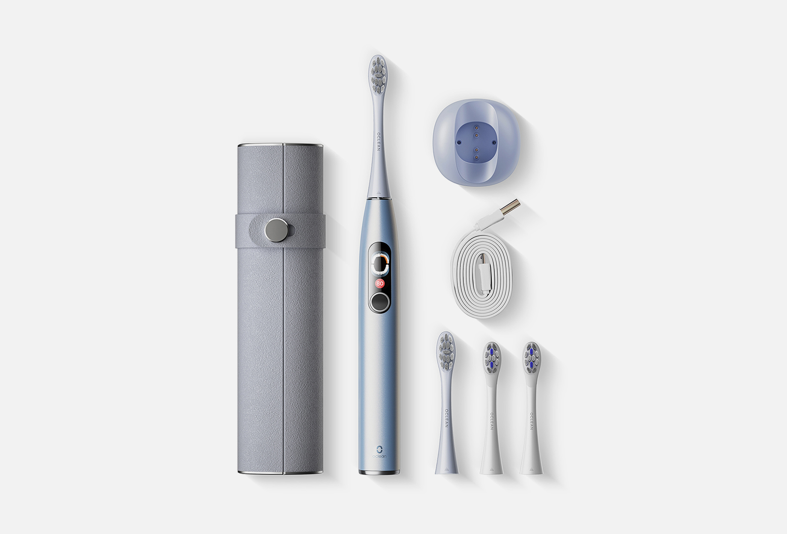 Oclean Электрическая зубная щетка X Pro Digital Set Серебряный 1 шт ...