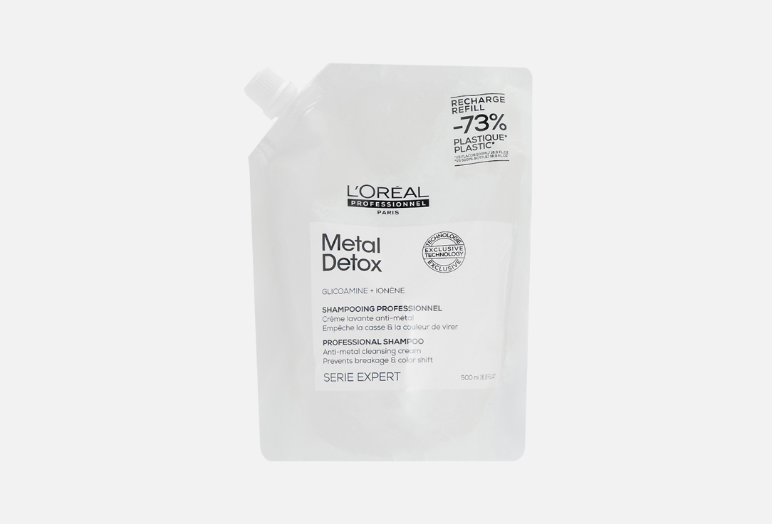 Изображение товара шампунь для окрашенных и осветленных волос сменный блок LOreal professionnel Metal Detox