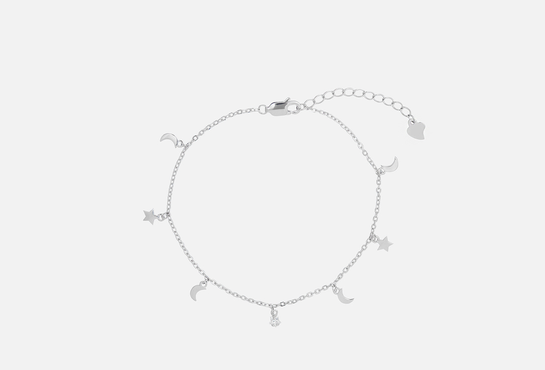 Изображение товара Браслет серебряный JUVEDEL звезды, луна и фианитами