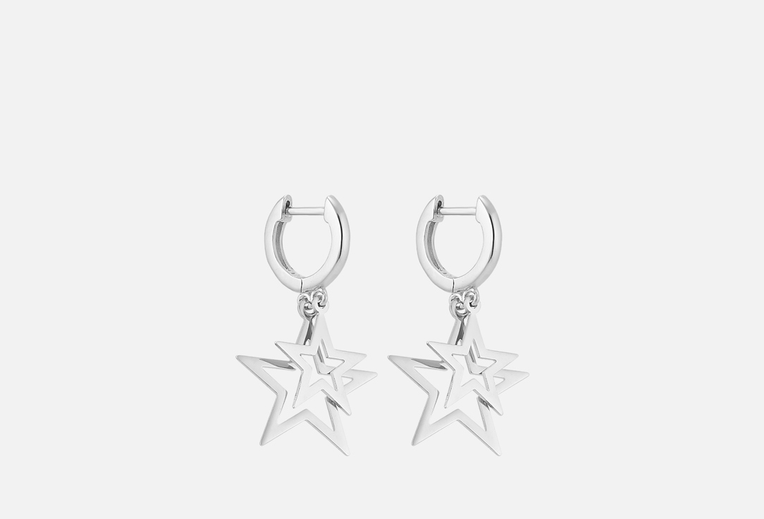 Изображение товара Серьги серебряные JUVEDEL подвесные звезды
