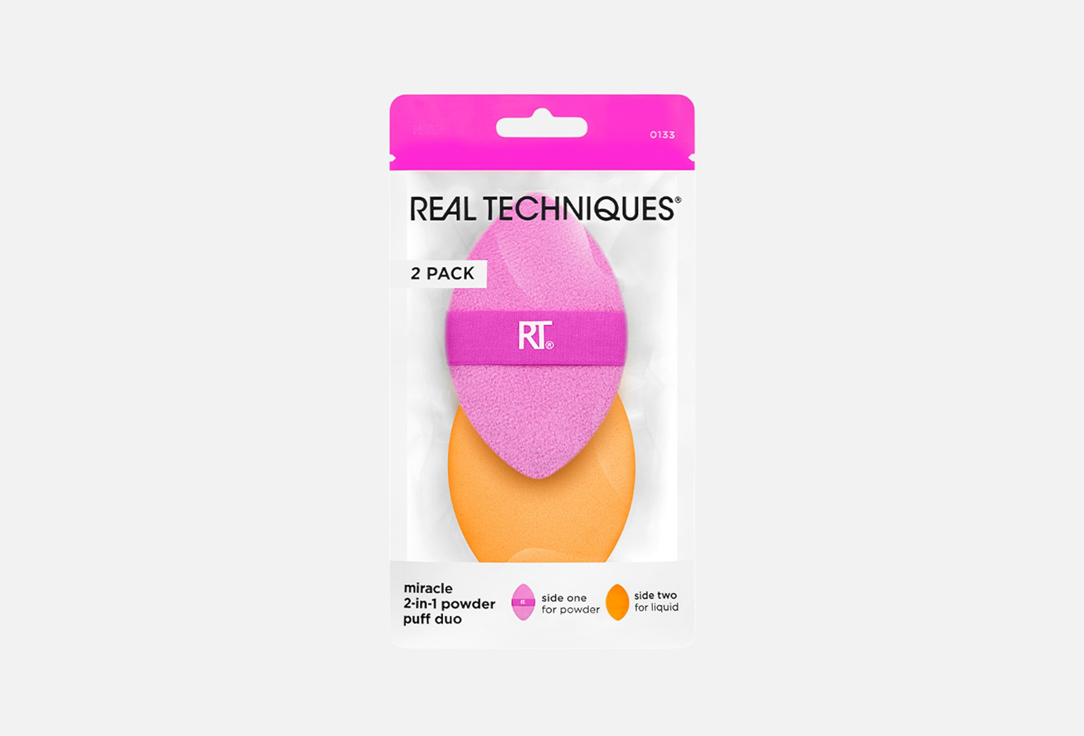 Изображение товара Набор двусторонних пуховок для пудры Real Techniques Miracle 2-in-1 powder puff duo set