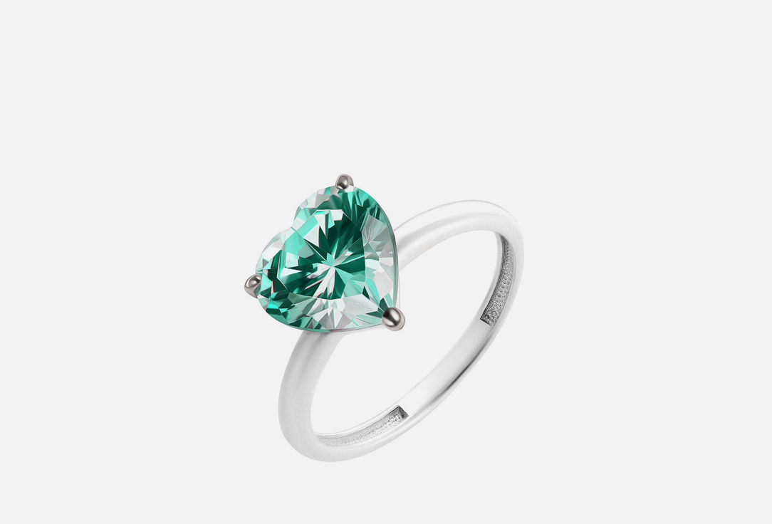 Изображение товара Серебряное кольцо ACSY I Say Yes морская волна 925 проба фианит