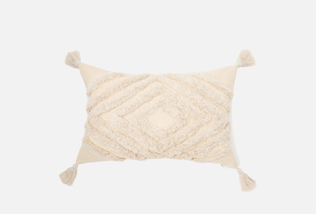 

Чехол на подушку ЭТЕЛЬ, Бежевый, Бохо, молочный, 30х50 1 шт