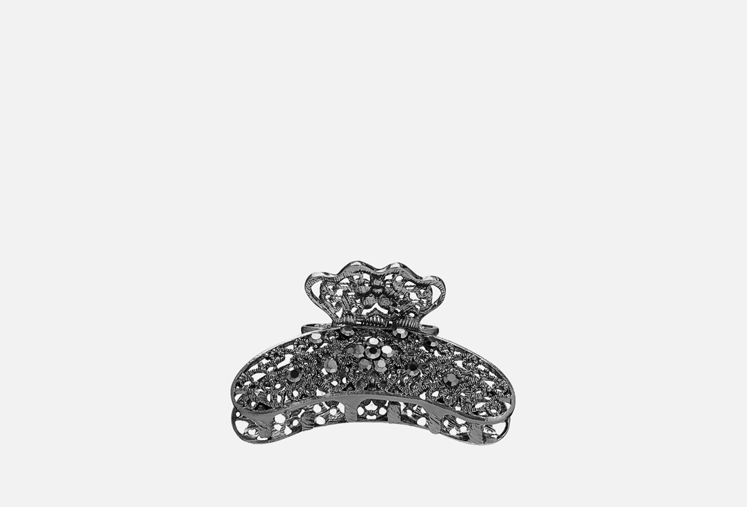 

краб узорчатый со стразами ЮЖНАЯ КОРЕЯ, Серебристо-черный 1 шт