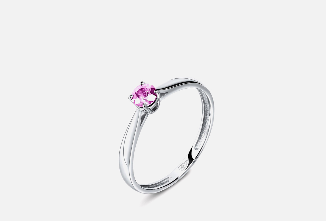 Изображение товара Золотое кольцо Alexandra Gr с сапфиром розового цвета