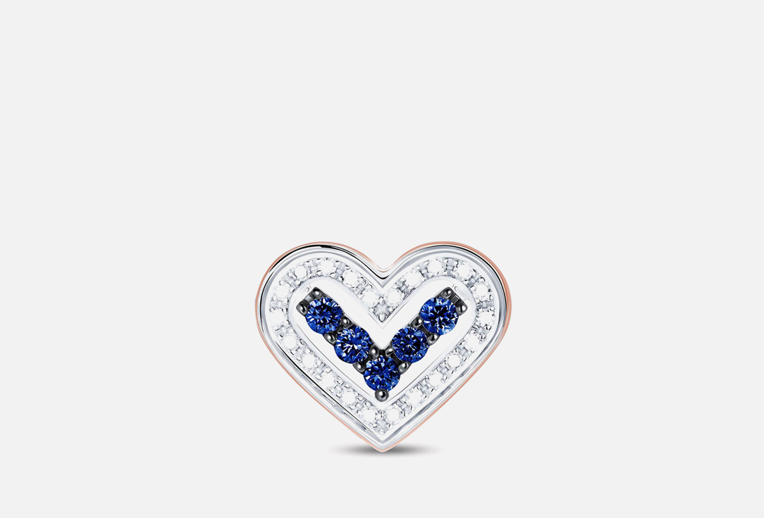 

Подвеска золотая ALEXANDRA GR, Сапфир и бриллиант 1 шт