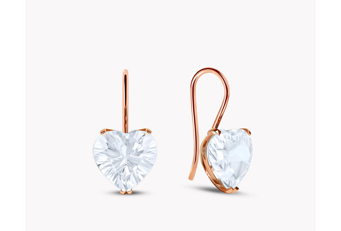 

Серьги золотые ALEXANDRA GR, Топаз Бесцветный 2 шт