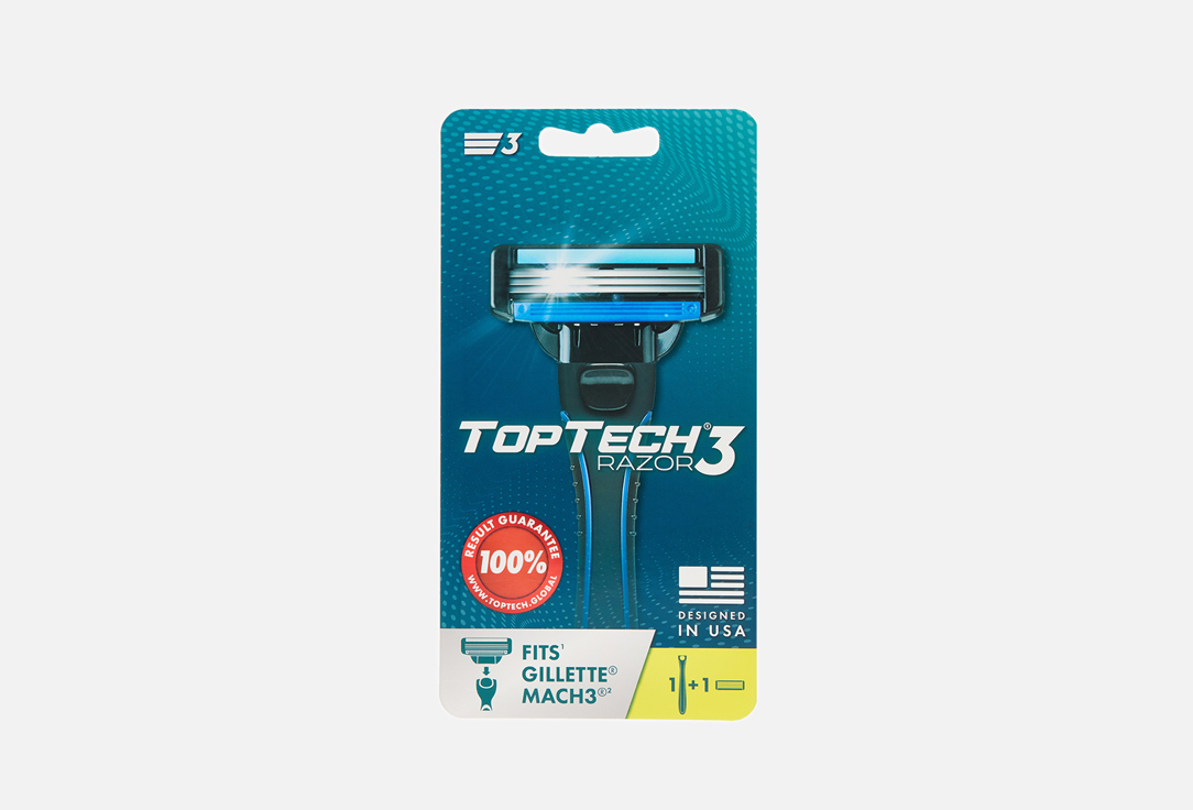

Бритвенный станок + 1 сменная кассета TOPTECH, Razor3 1 шт
