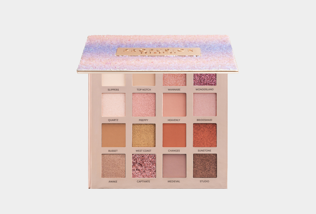 Изображение товара Палетка для глаз Profusion 16 оттенков профессиональный макияж, стойкие тени