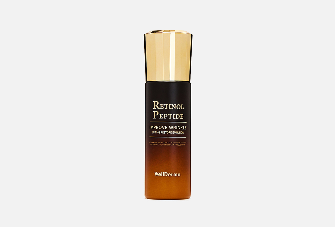 Восстанавливающая эмульсия для лица с эффектом лифтинга WELLDERMA Retinol Peptide Improve Wrinkle Lifting Restore Emulsion 120 мл