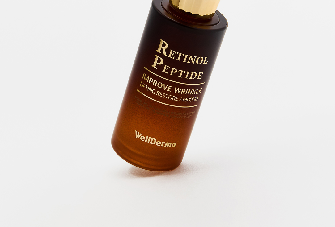 Омолаживающая сыворотка для лица WellDerma Retinol Peptide Improve Wrinkle Lifting Restore Ampoule 