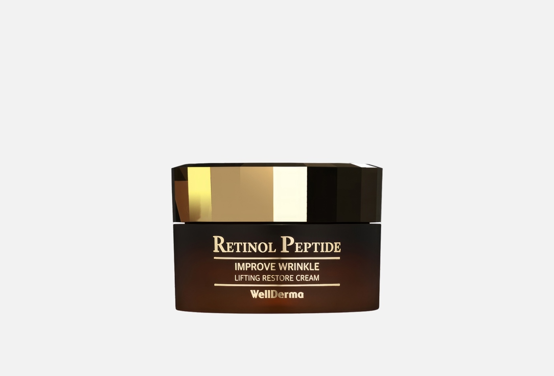 Восстанавливающий крем для лица с эффектом лифтинга WellDerma Peptide Retinol Improve Wrinkle Lifting Restore Cream 