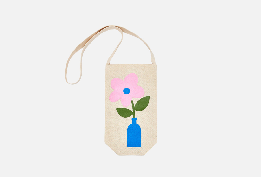 

Сумка-шопер ПОДПИСНЫЕ ИЗДЕЛИЯ, Бежевый, Цветочек многоцвет