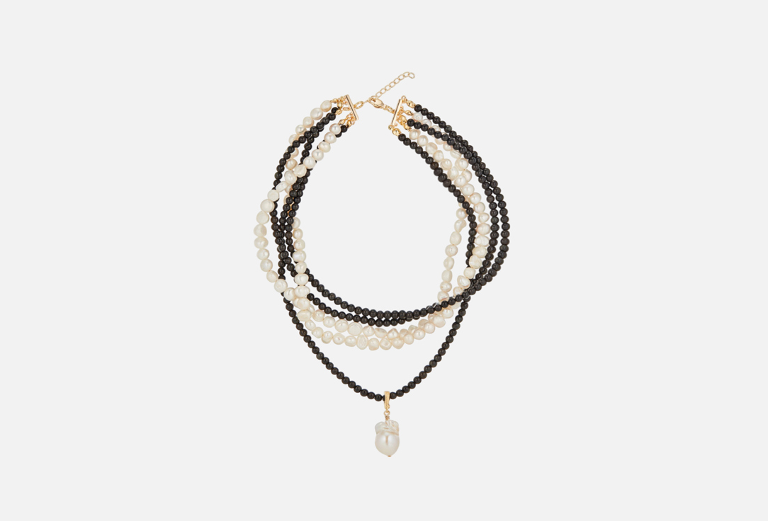 

Колье VERUSCHKA, Obsidian and pearls 1 шт