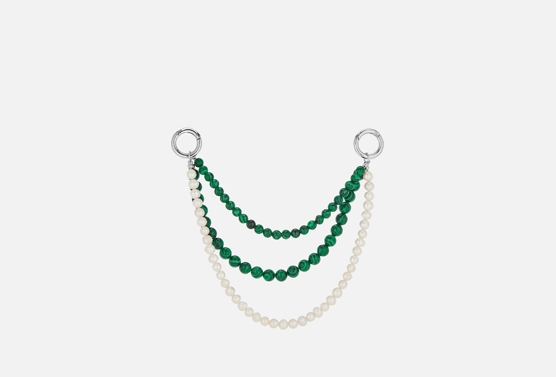

Украшение на сумку VERUSCHKA, Pearl malachite 1 шт