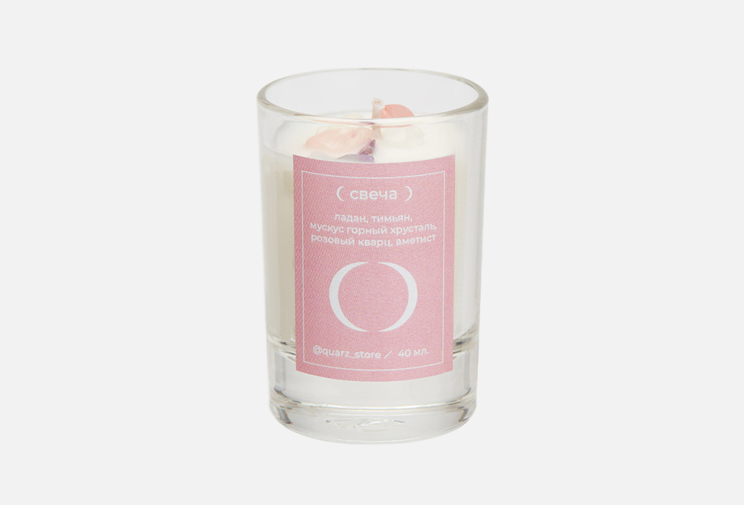 

Свеча QUARZ, Белый, LITTLE LOVE with crystals 40 мл