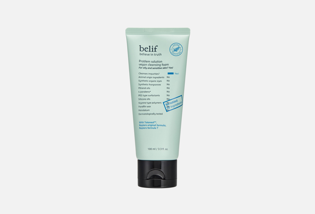 Изображение товара Очищающая пенка для проблемной кожи belif Problem solution Vegan cleansing foam 100 мл