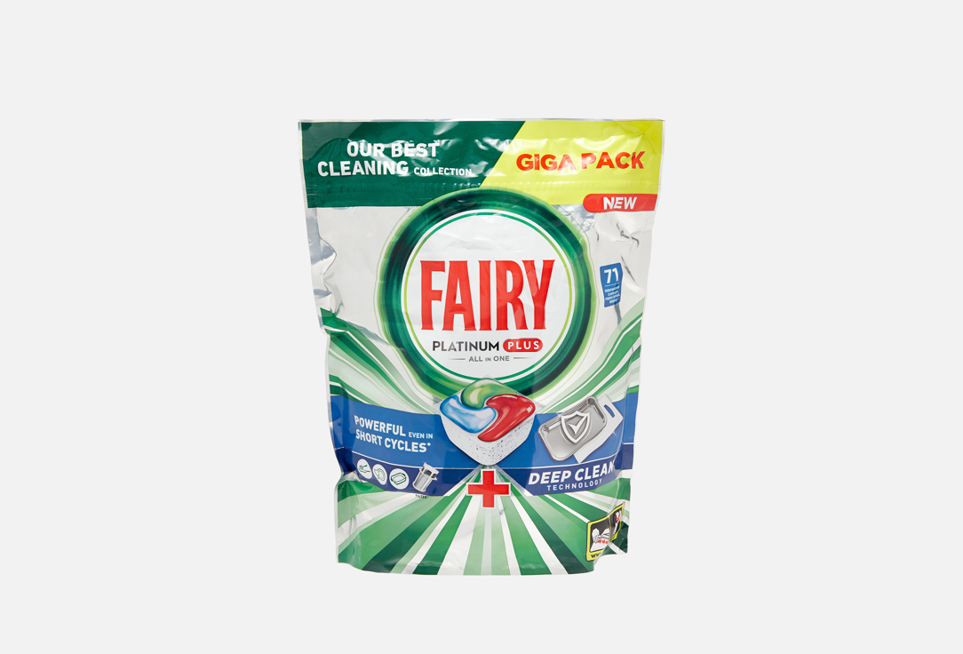 Изображение товара Капсулы для посудомоечных машин Fairy Platinum Plus All in 1, Свежие травы