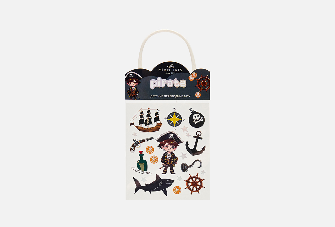 Изображение товара Переводные тату MIAMITATS KIDS Pirate legends легко наносится и держится несколько дней