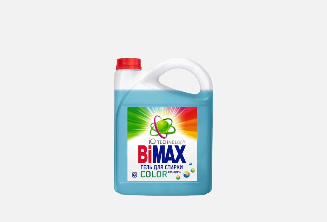 Изображение товара Гель для стирки Bimax Color 4800 мл для цветных и светлых тканей экологичный