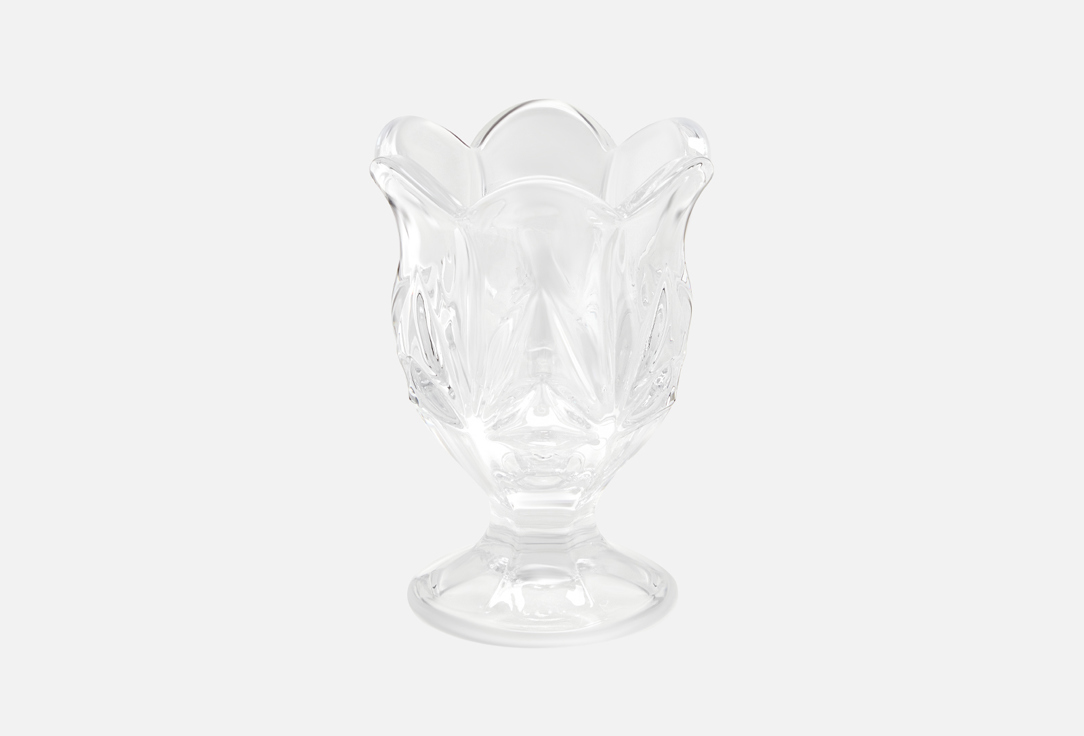 Изображение товара Подсвечник TANGSON стеклянный прозрачный Тюльпан 7,2*7,2*10