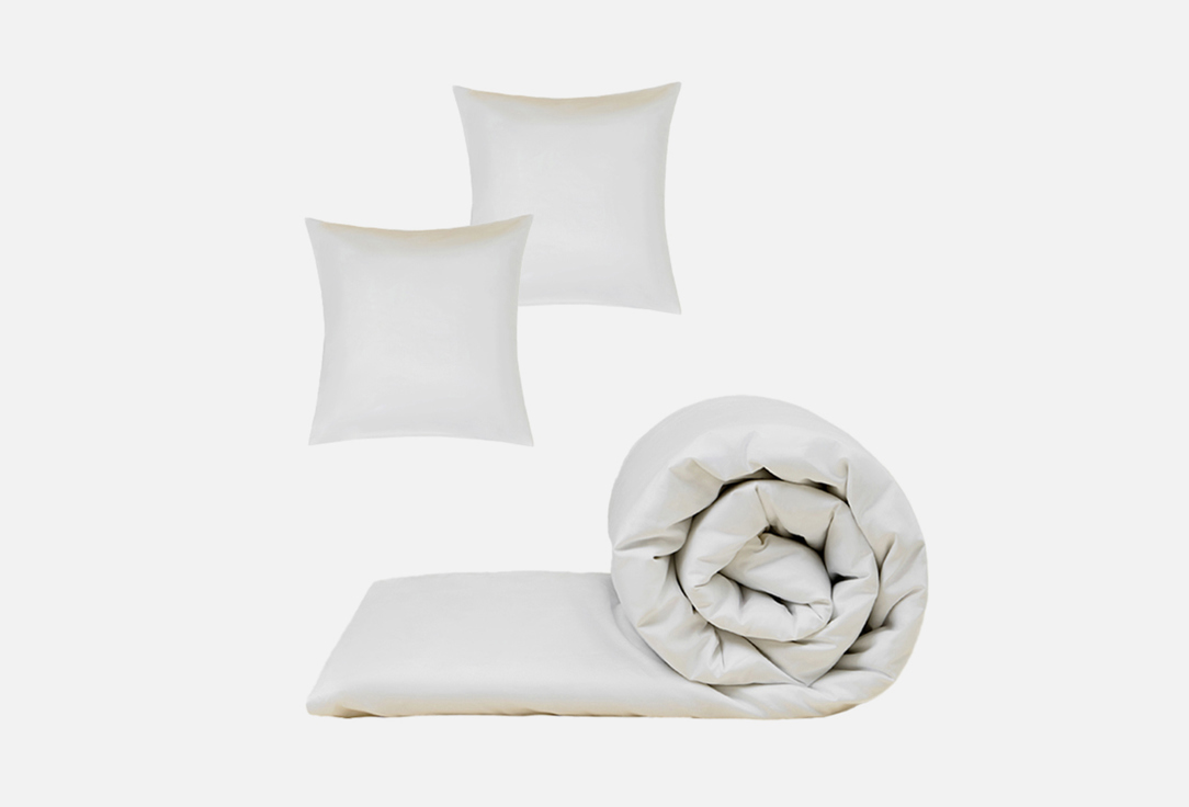 Изображение товара Комплект постельного белья Divnaya Iva Белый Евро 300 ТС Хлопок сатин