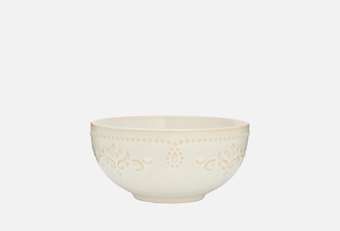 Изображение товара Тарелка из фарфора Divnaya Iva Тори, 15x15x7.5 см, кремовая