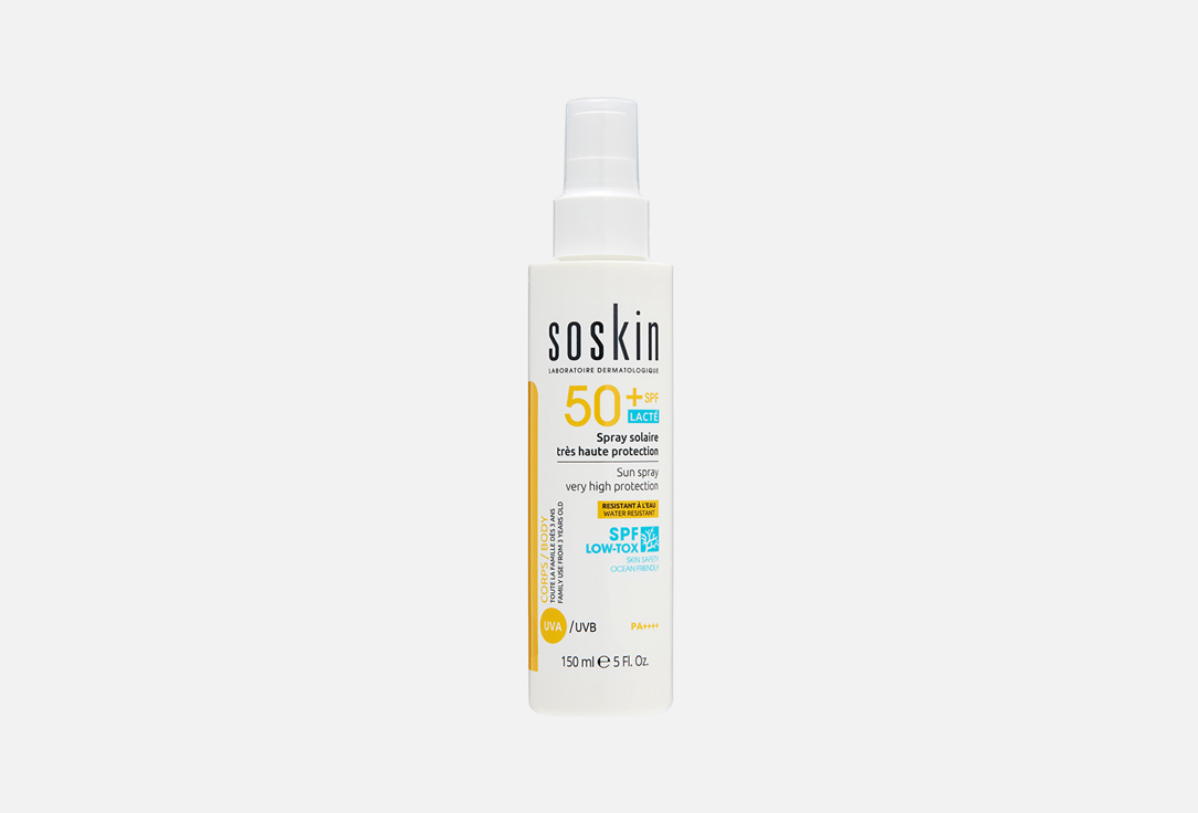 Изображение товара Спрей для тела с SPF50+ Soskin Water resistant Low-Tox