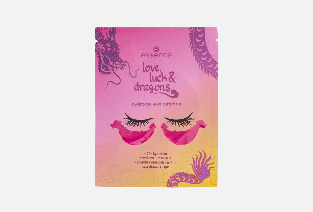

Гидрогелевые патчи для глаз ESSENCE, Розовый, Love, luck & dragons 1 пар