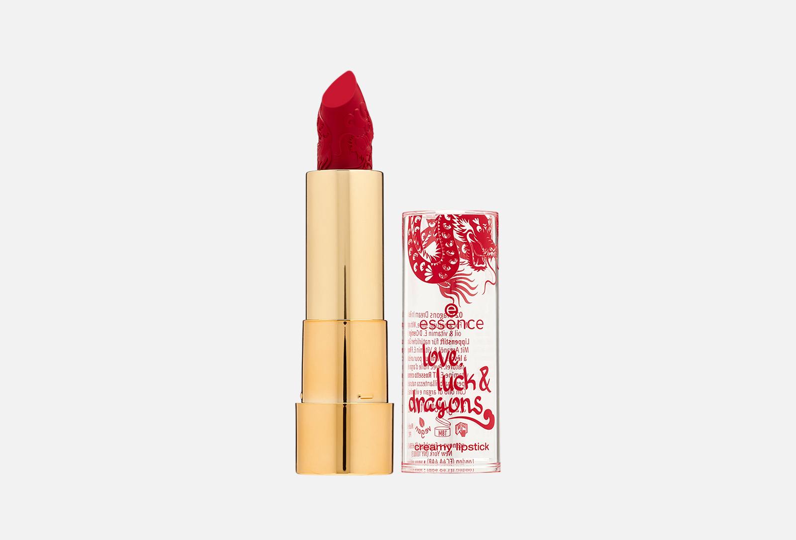 Essence Губная помада Love, luck & dragons creamy lipstick 02, Dragons ...