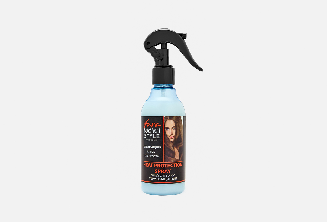Изображение товара термозащитный спрей для волос Fara heat protection spray