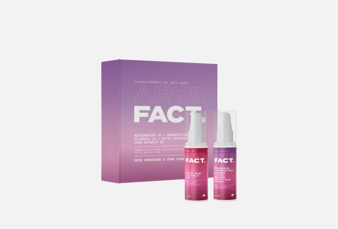 Изображение товара Неинвазивная антивозрастная карбокситерапия для лица ART & FACT Niacinamide 4% + Rhodofiltrat Palma