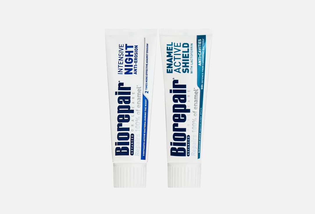 Изображение товара Набор зубных паст BIOREPAIR Healthy Smile антибактериальные для чувствительных зубов 75 мл каждый