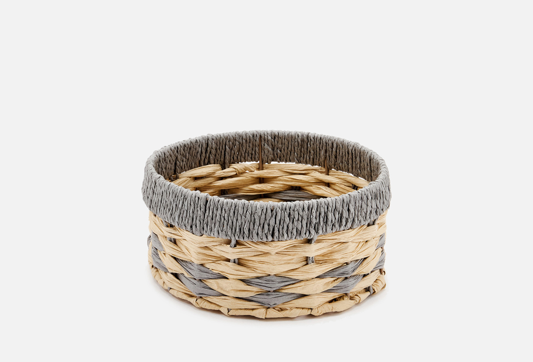 Изображение товара Корзина стеллажная Natural House Колос, бежевый, серый, S