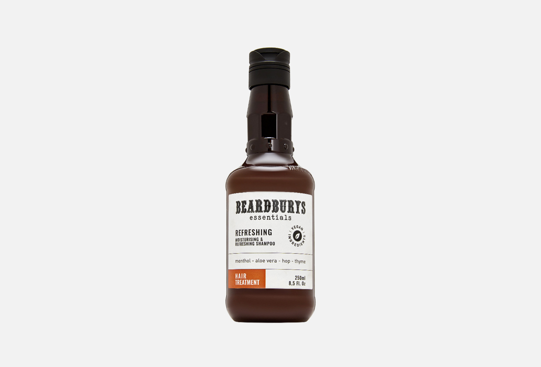 Освежающий шампунь для волос BEARDBURYS Refreshing 250 мл