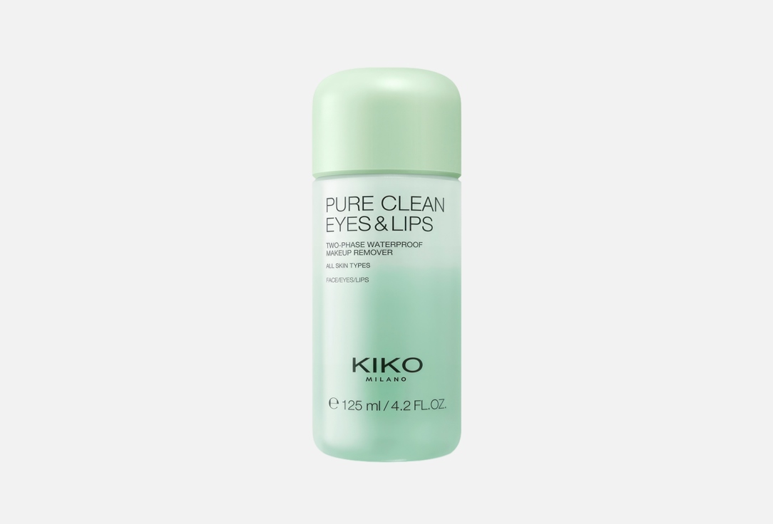 Очищающее средство для глаз и губ KIKO MILANO Pure clean eyes&lips 125 мл