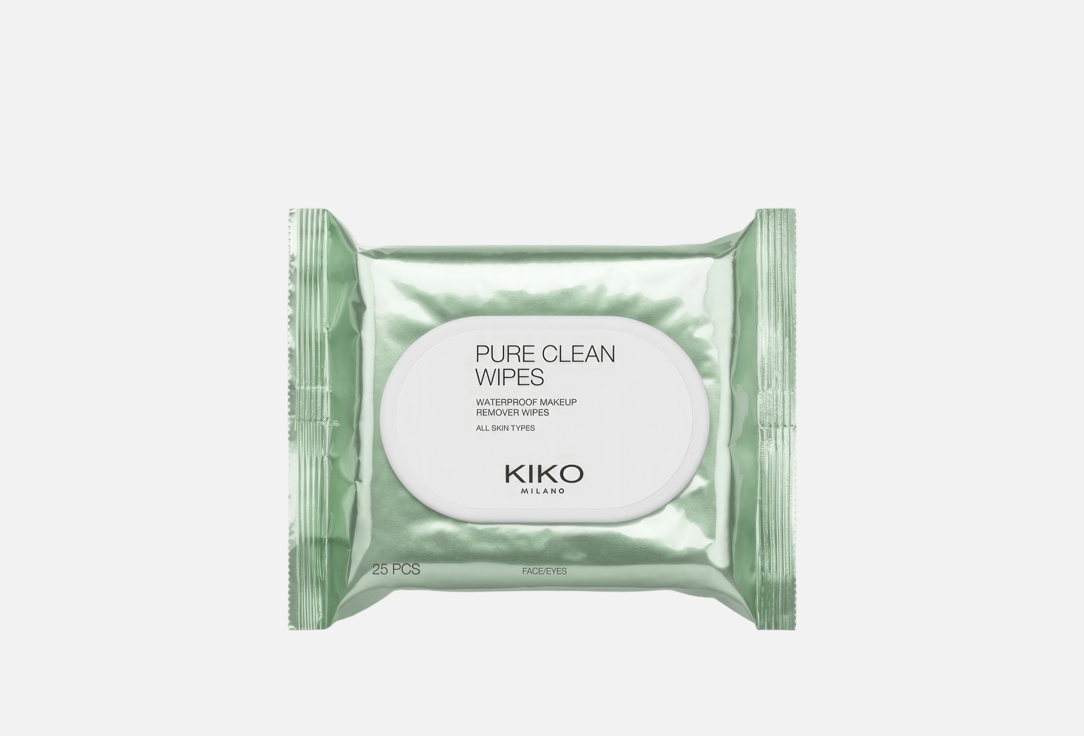 Изображение товара Очищающие салфетки для лица KIKO MILANO pure clean wipes универсальные для всех типов кожи