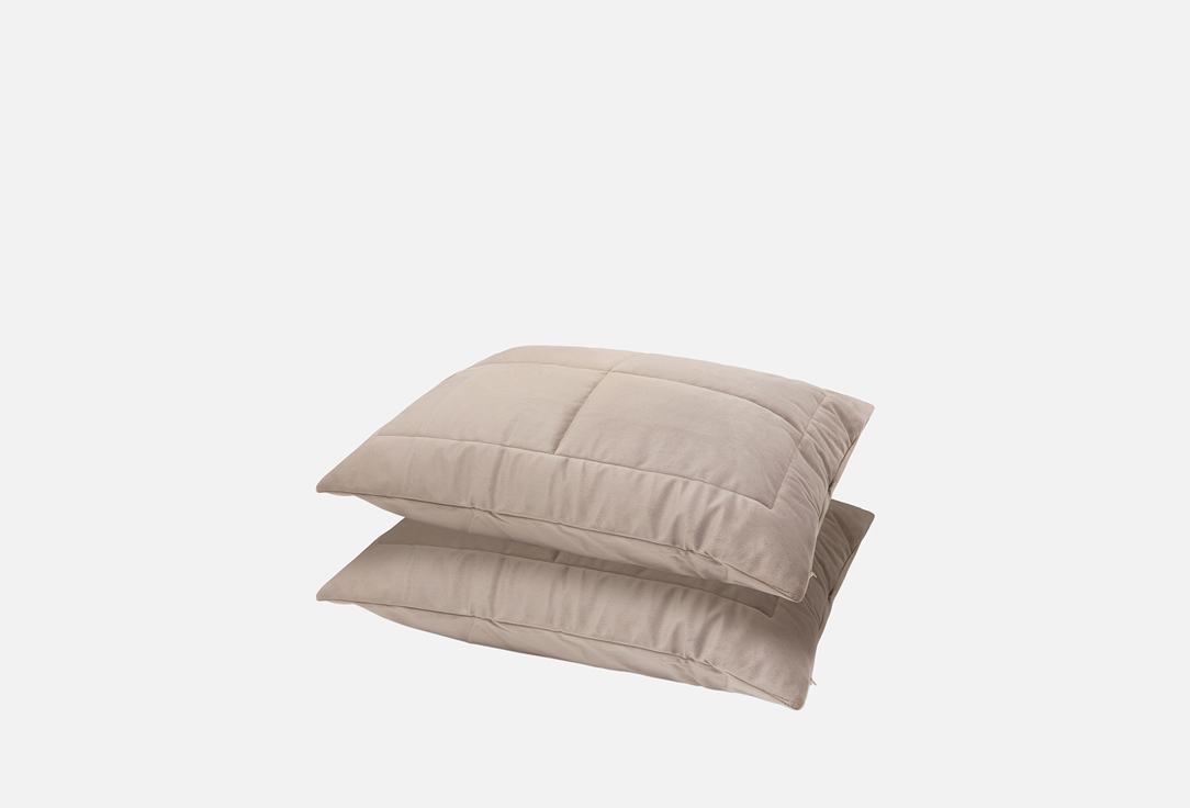 Изображение товара Декоративные наволочки SONNO GERDA 50x70 Мокко из велюра с скрытой молнией