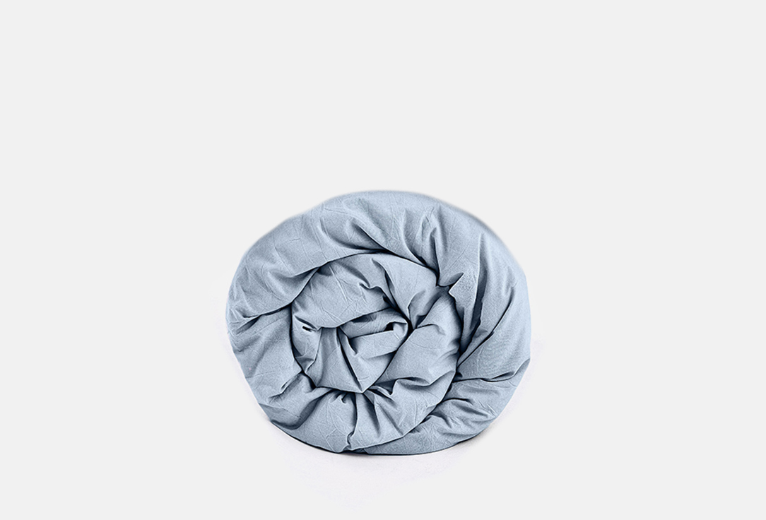 Изображение товара Пододеяльник MORФEUS Melange Blue-gray 200x220 см из натурального хлопка