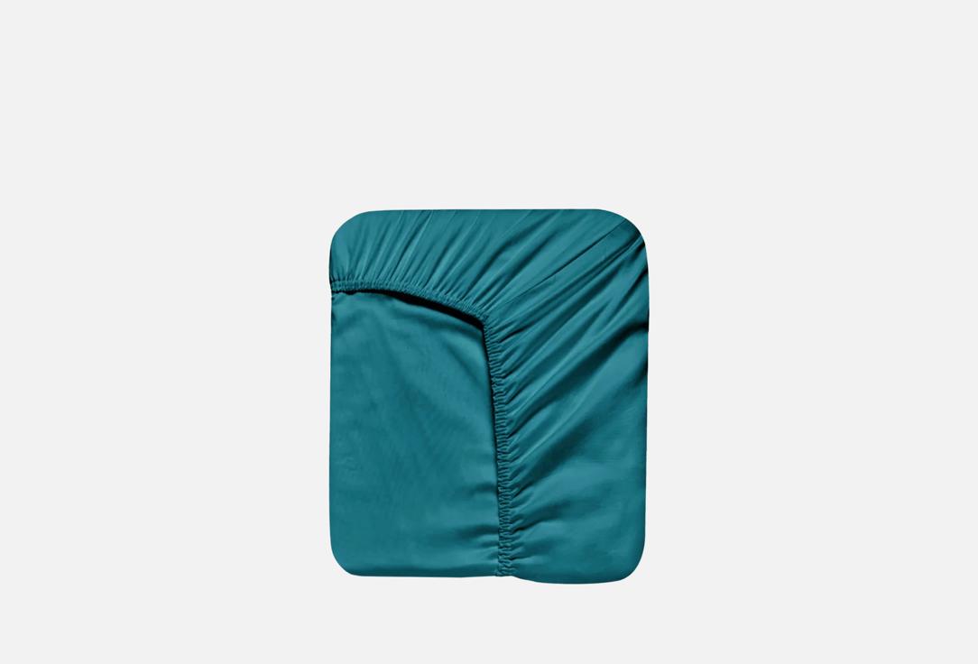 Изображение товара Простыня на резинке MORФEUS Green Castle 180x200 хлопок сатин долговечная